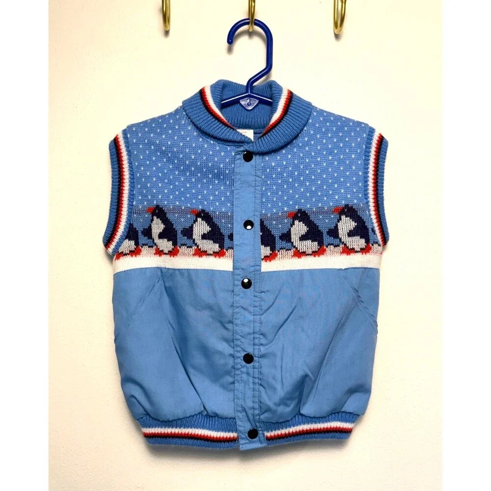 Vintage Penguin Puffer Vest